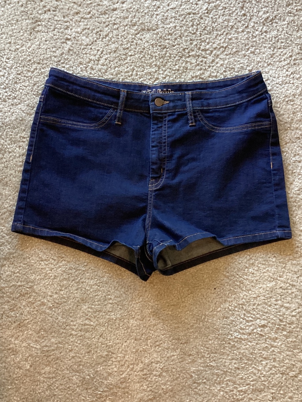 wild fable Navy High-Rise Denim Shorts